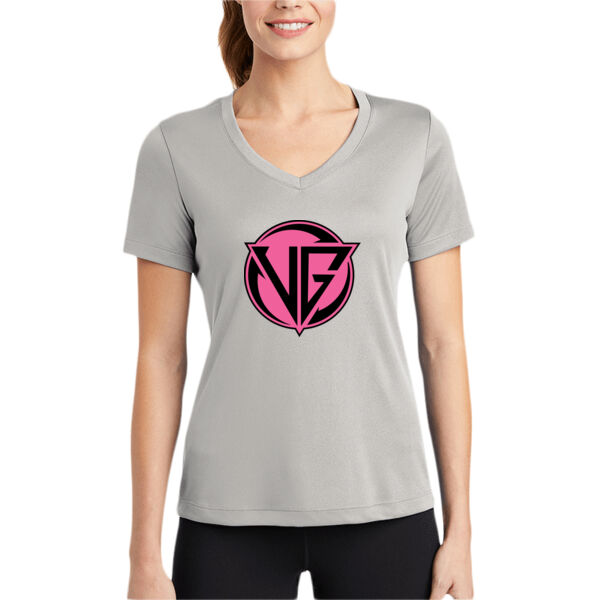 Valley Girls Women's PosiCharge Competitor V Neck Tee Thumbnail