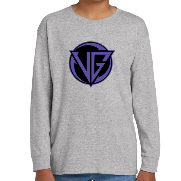 Valley Boyz Youth Heavy Cotton 100% Cotton Long Sleeve T Shirt  Thumbnail