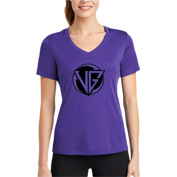 Valley Girls Women's PosiCharge Competitor V Neck Tee Thumbnail